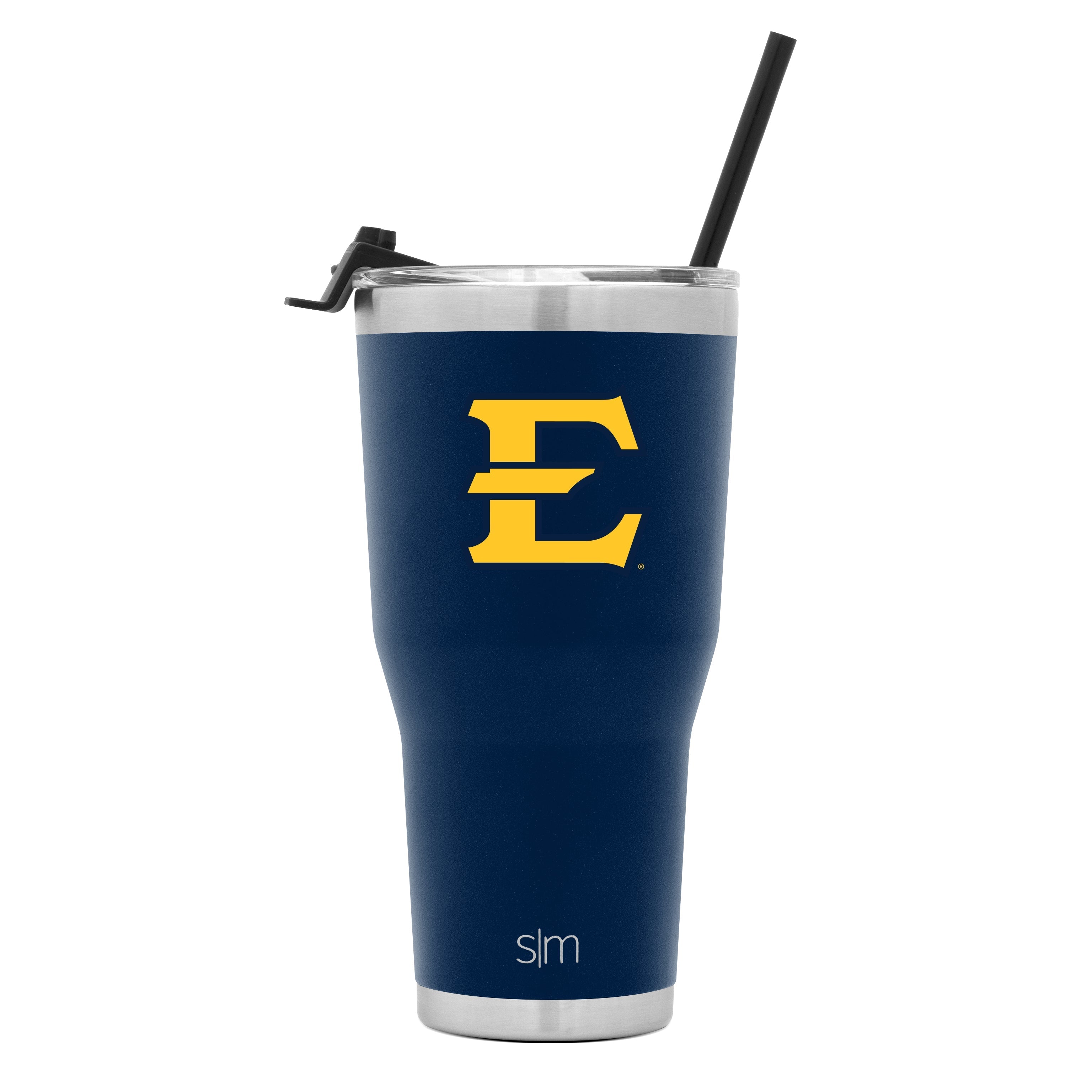 Collegiate Cruiser Tumbler with Flip Lid and Straw - East Tennessee State
