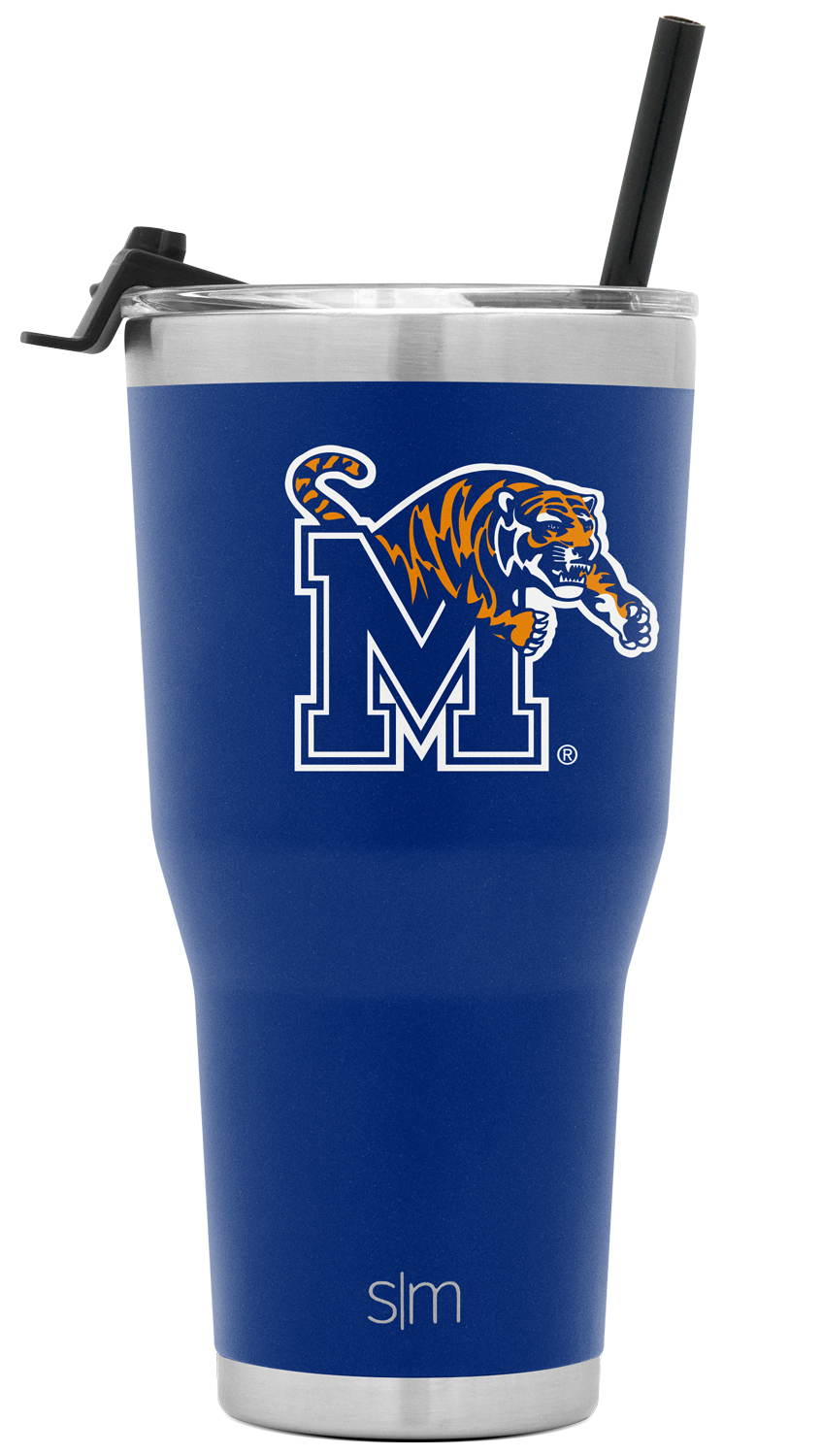 Collegiate Cruiser Tumbler with Flip Lid and Straw - Memphis