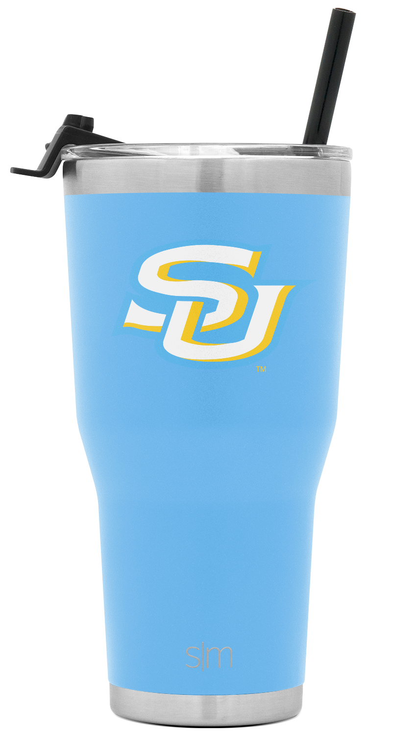 Collegiate Cruiser Tumbler with Flip Lid and Straw - Southern