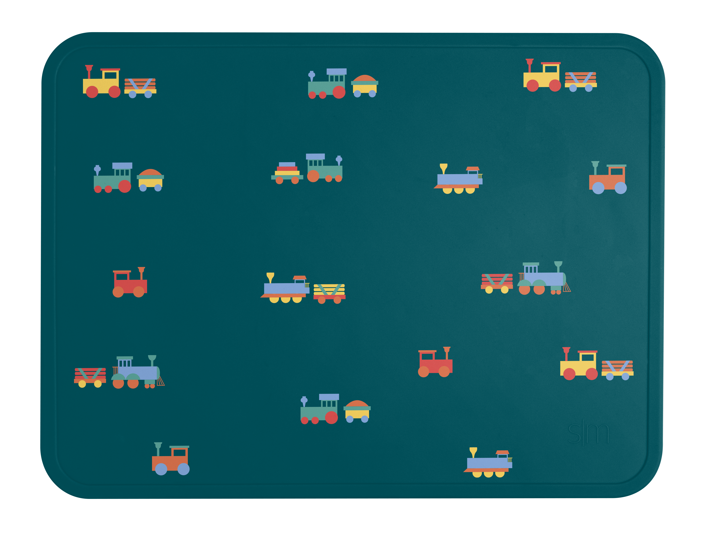 Piper Silicone Placemat - Trains