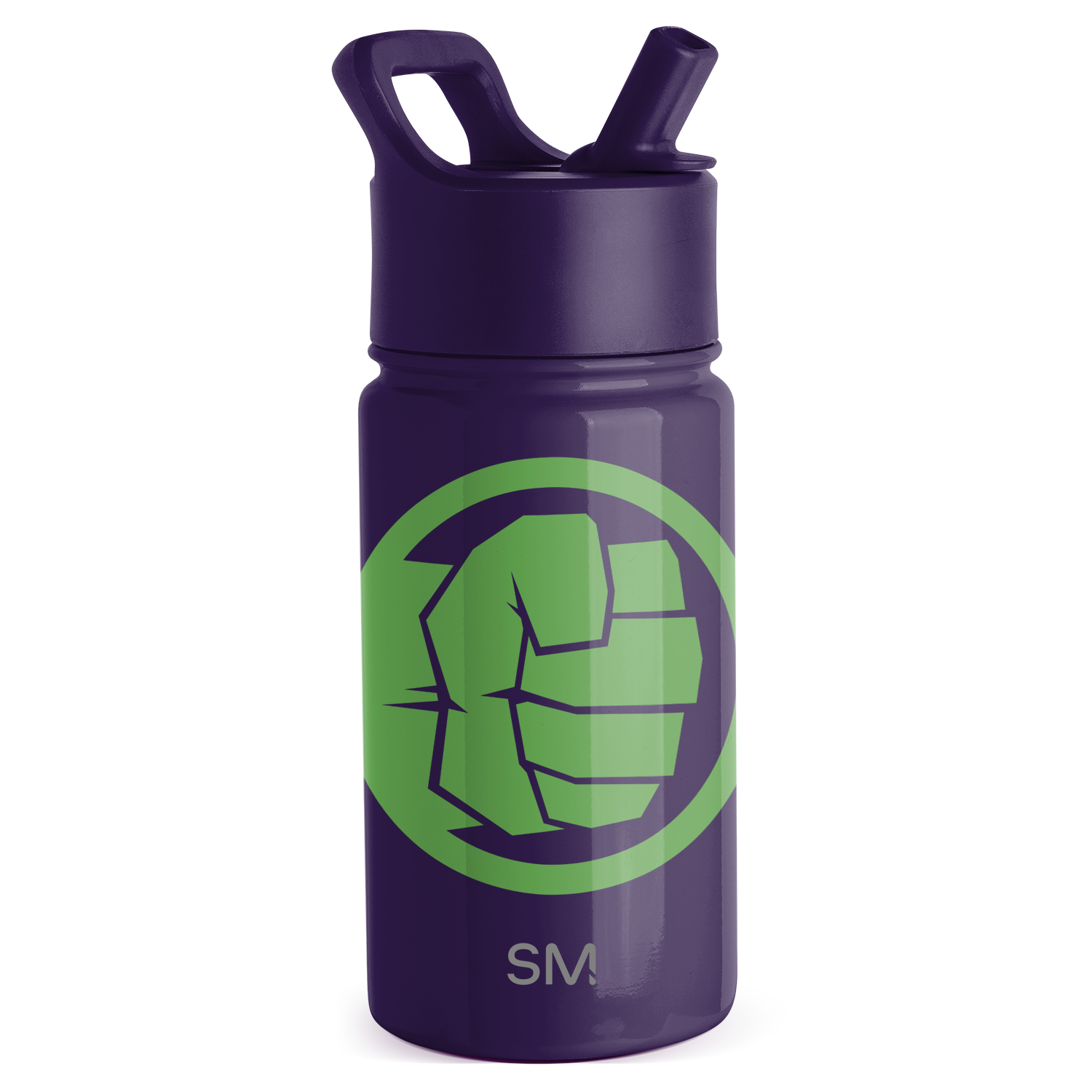 Summit Kids Water Bottle with Straw Lid - 14oz - Hulk Smash / Straw / SM