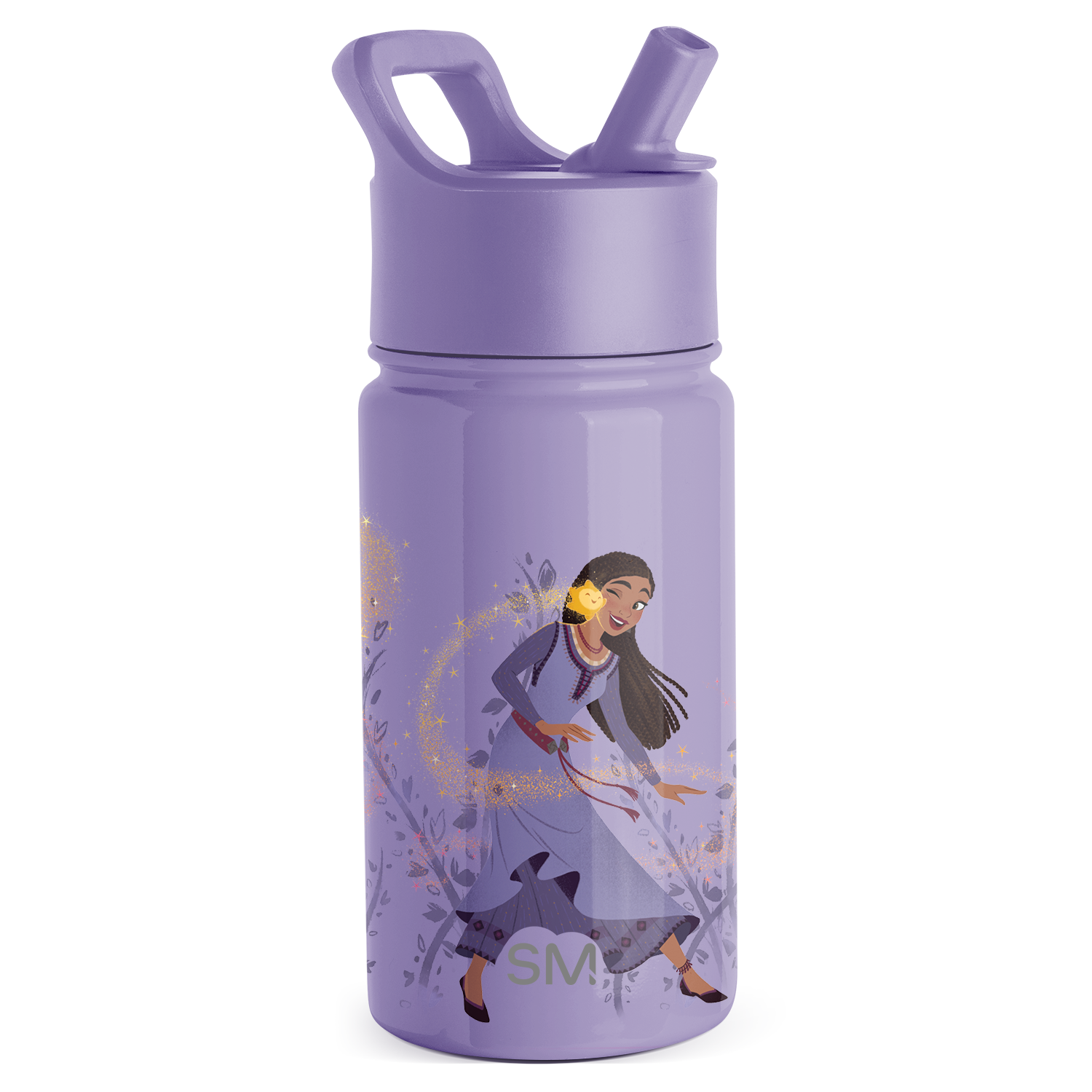 Summit Kids Water Bottle with Straw Lid - 14oz - Asha's Adventure / Straw / SM