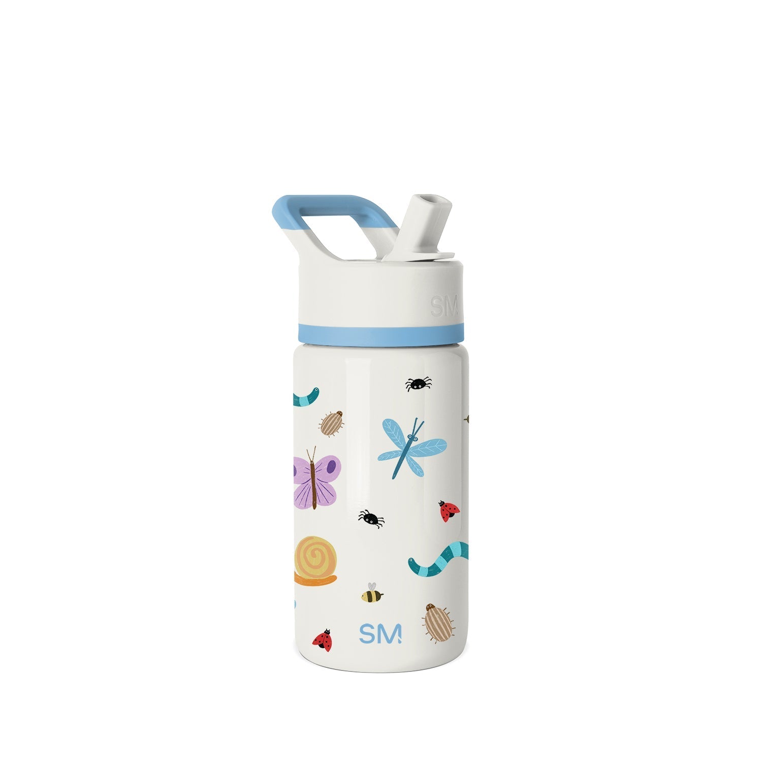 Summit Kids Water Bottle with Straw Lid - 14oz - Cute Critters / Straw / SM2