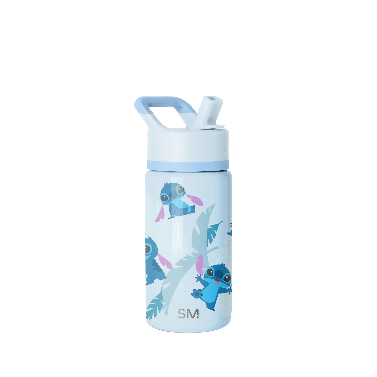 Summit Kids Water Bottle with Straw Lid - 14oz - Tropical Stitch / Straw / SM2