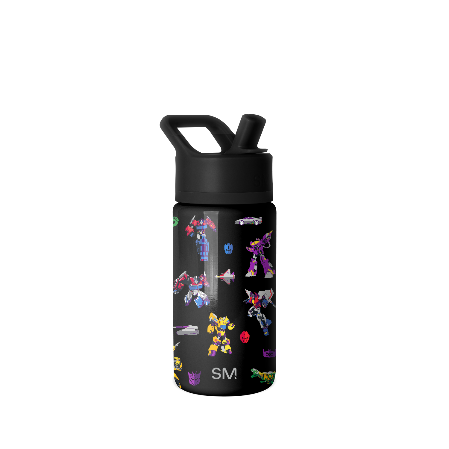 Summit Kids Water Bottle with Straw Lid - 14oz - Transformers Block Nation / Straw / SM2