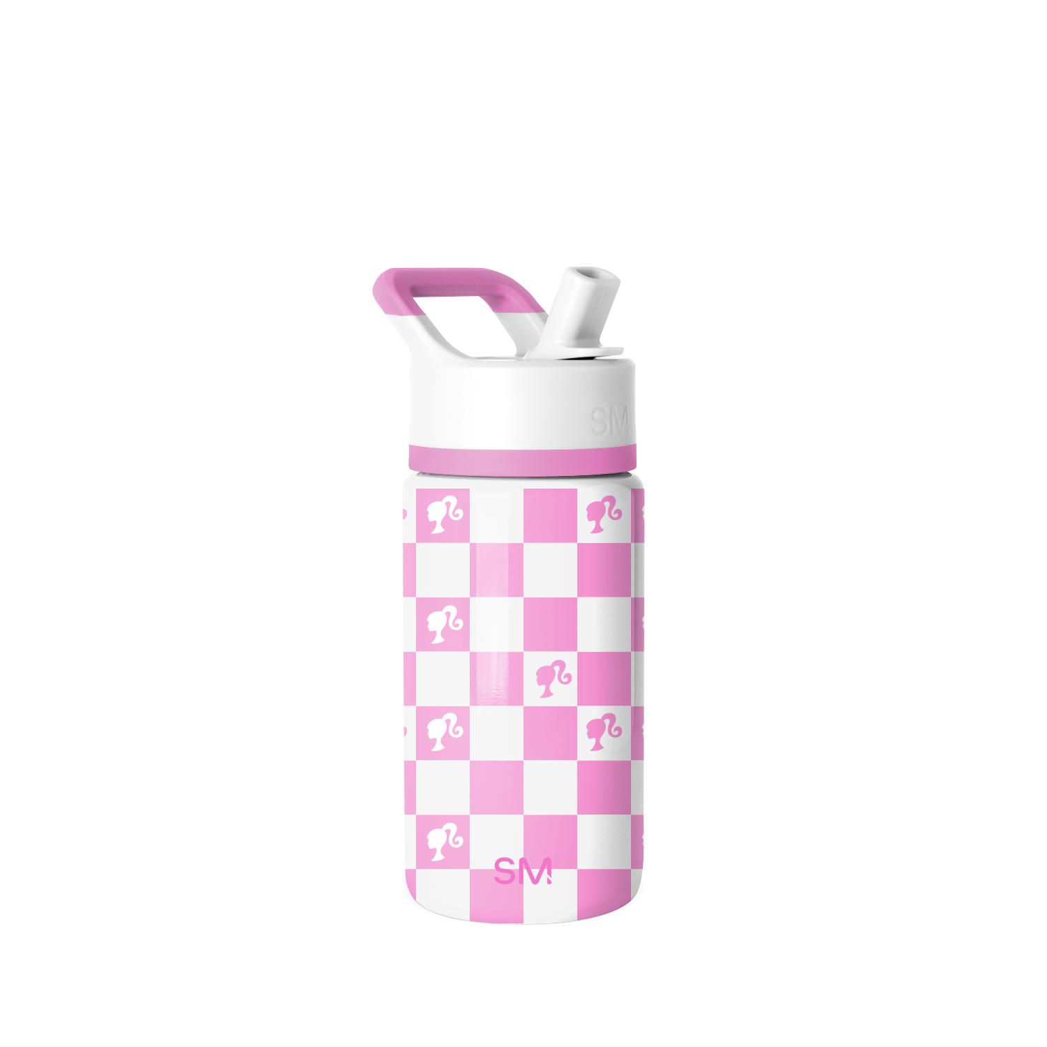 Summit Kids Water Bottle with Straw Lid - 14oz - Barbie Checkmate / Straw / SM2
