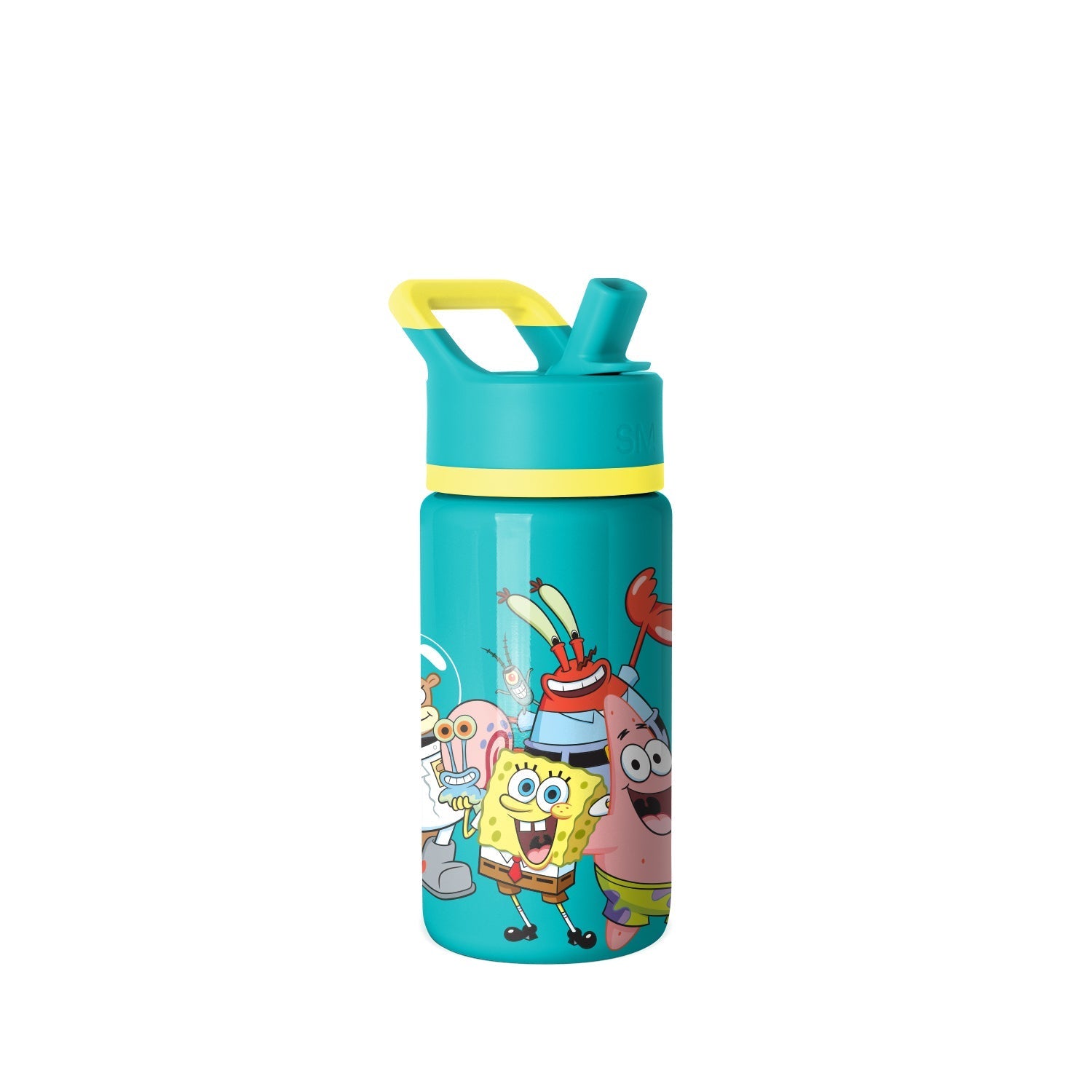 Summit Kids Water Bottle with Straw Lid - 14oz - SpongeBob Pals / Straw / SM2