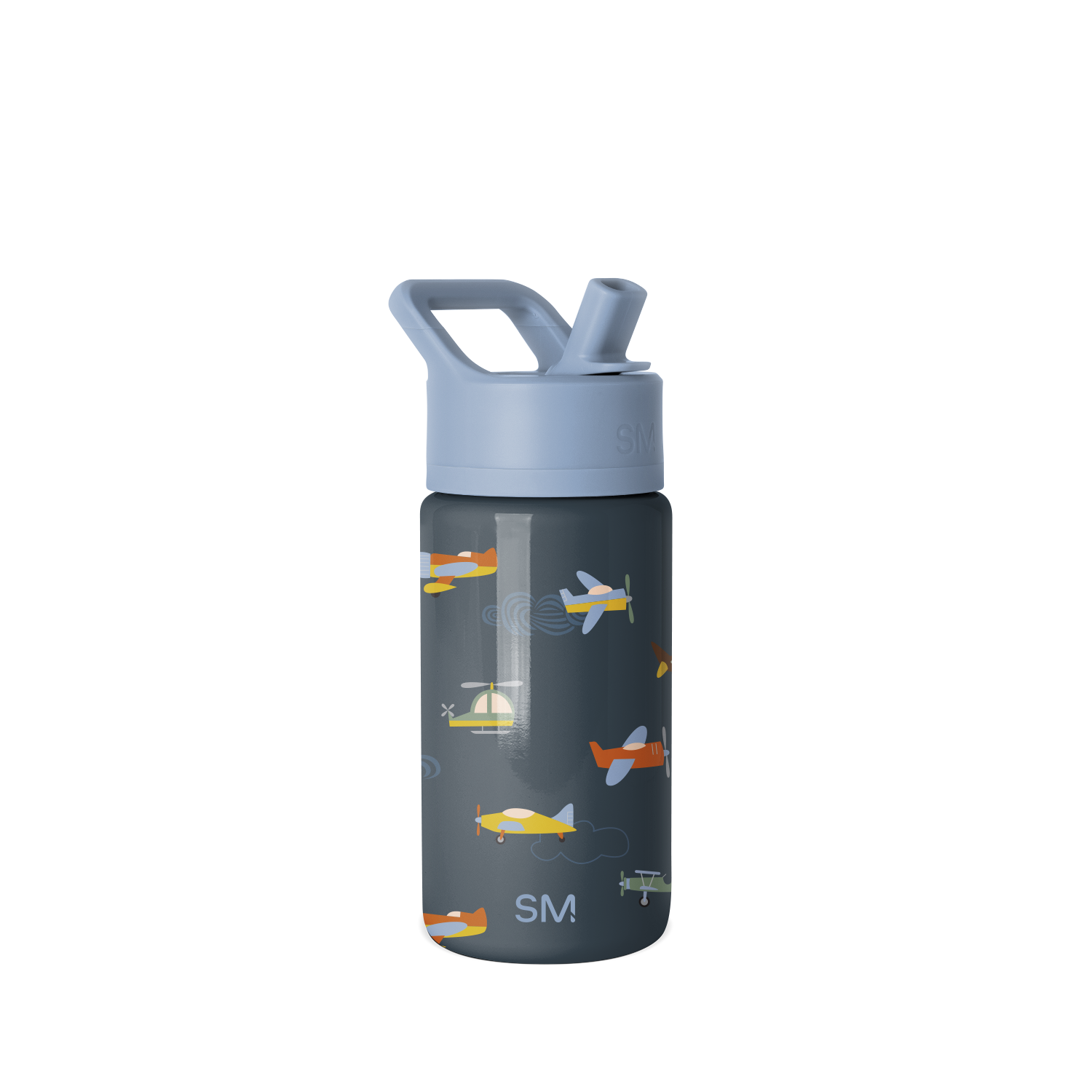 Summit Kids Water Bottle with Straw Lid - 14oz - Wheels Up / Straw / SM2