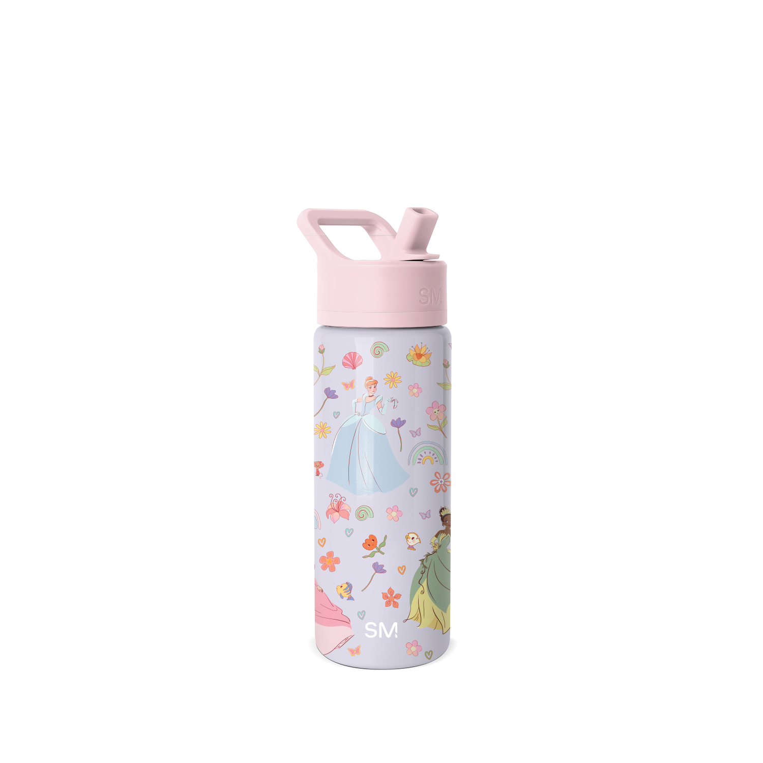 Summit Kids Water Bottle with Straw Lid - 18oz - SM2 - Princess Tapestry