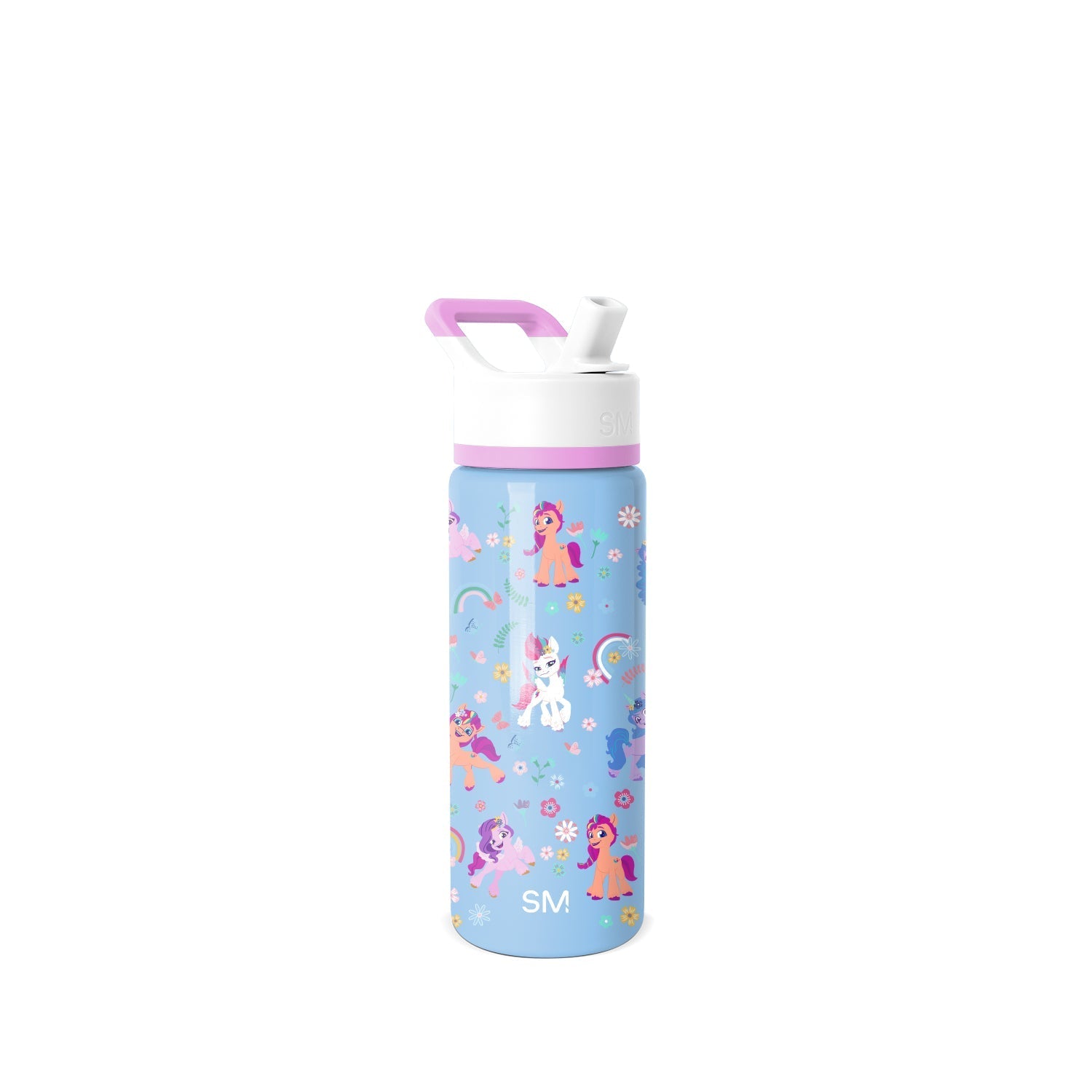 Summit Kids Water Bottle with Straw Lid - 18oz - SM2 - My Little Pony Garden of Rainbows