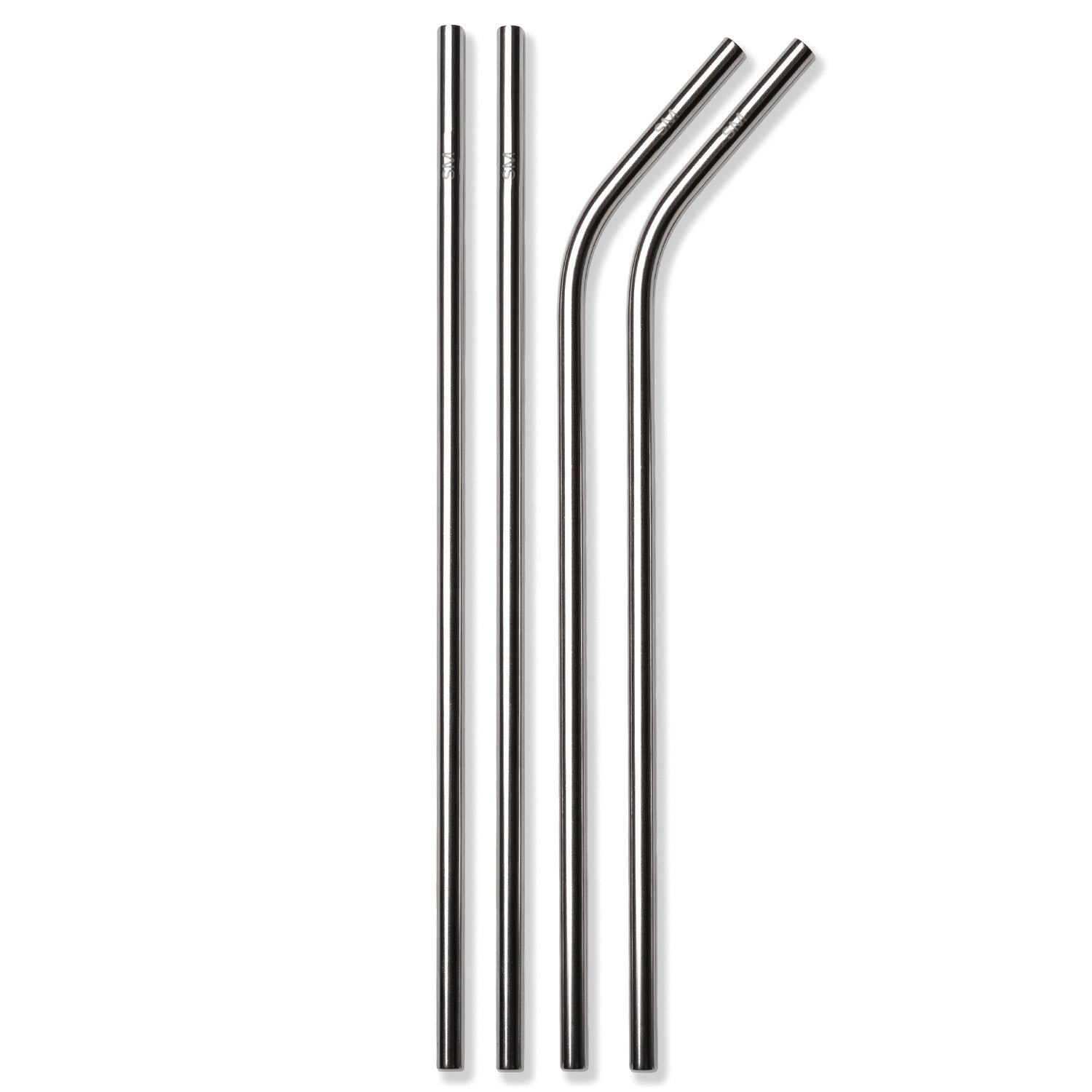 Stainless Steel Reusable Straws - 4 / 4 Pack