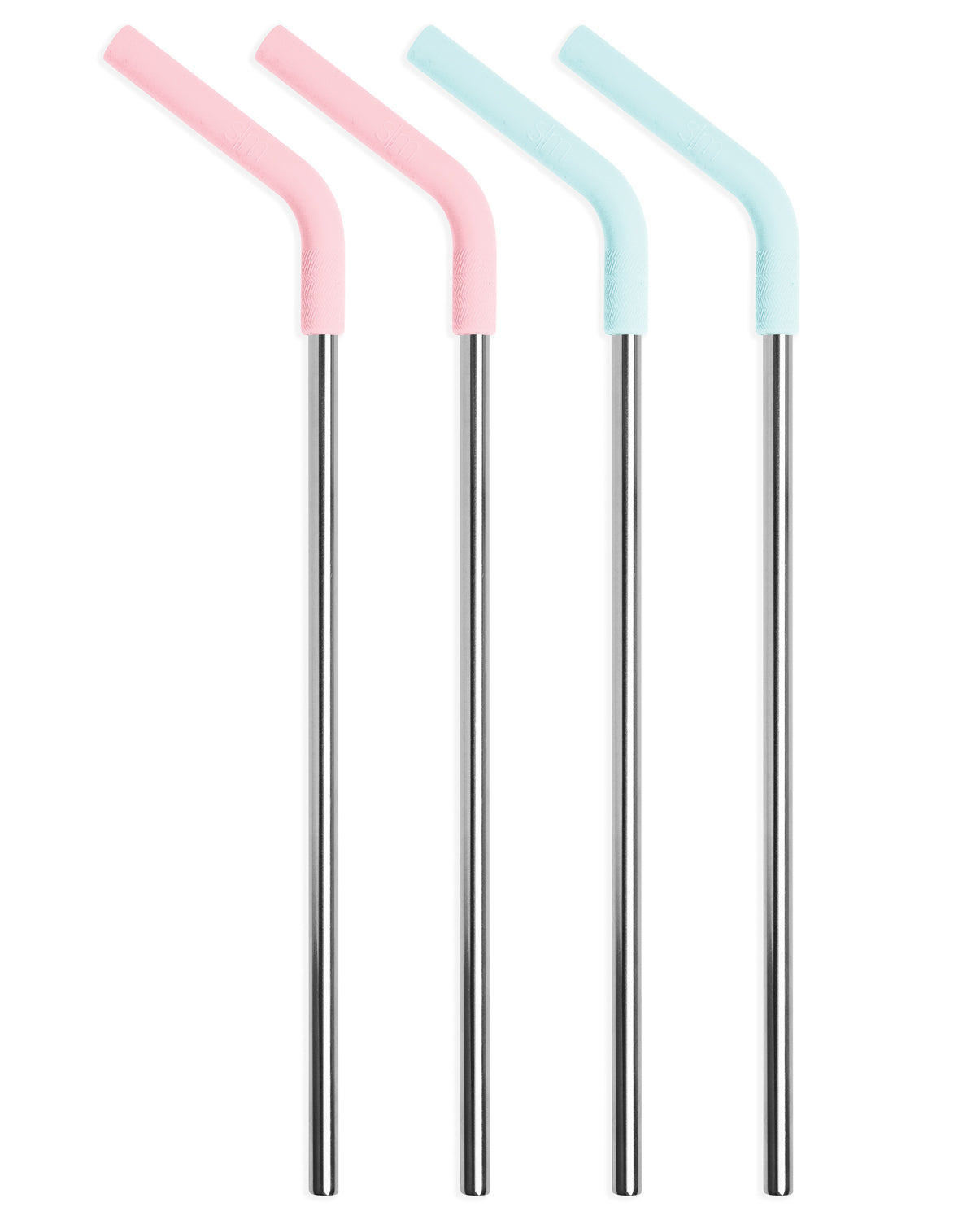 Stainless Steel Reusable Straws with Silicone Tips - Straw Assortment 2