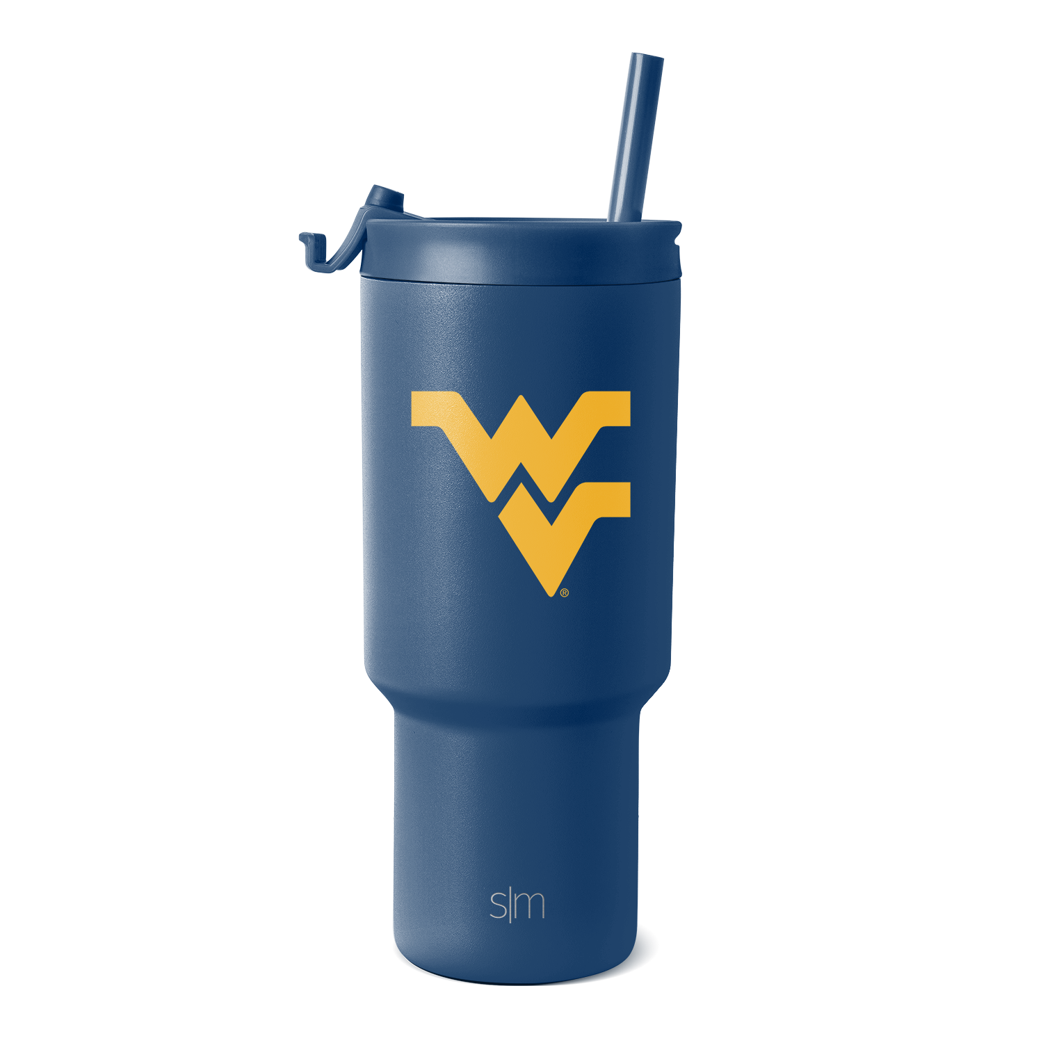 Collegiate Trek Tumbler - 30oz / West Virginia / Flip + Straw